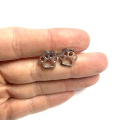 Mini Hund Hundepfote Ohrstecker - Kinderohrstecker - Edelstahl