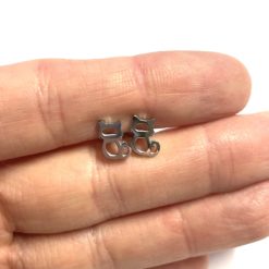 Mini Katzen Ohrstecker - Kinderohrstecker - Edelstahl