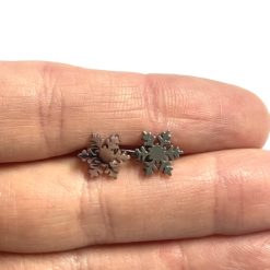 Mini Schneeflocken Ohrstecker - Kinderohrstecker - Edelstahl