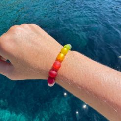 Perlenarmband mit bunten Polaris Perlen