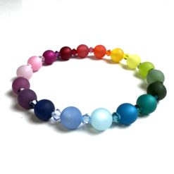 Polaris Regenbogen Armband - LGBTGIA+ – Gummiband - Handmade
