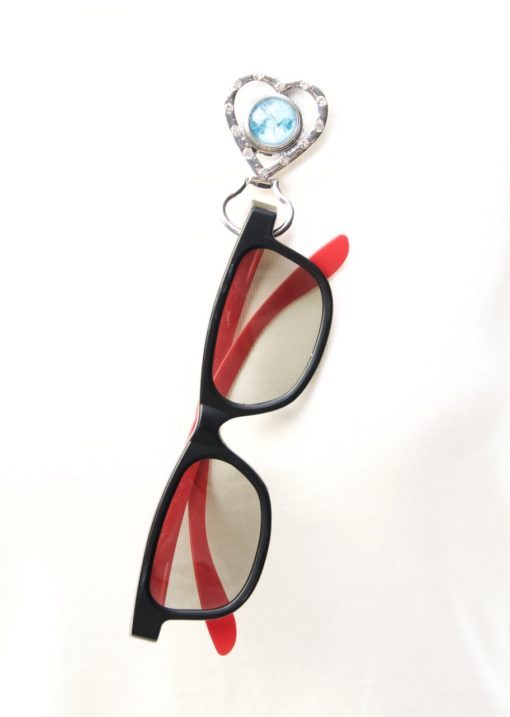 Druckknopf Brillenhalter Herz für 16mm Druckknöpfe