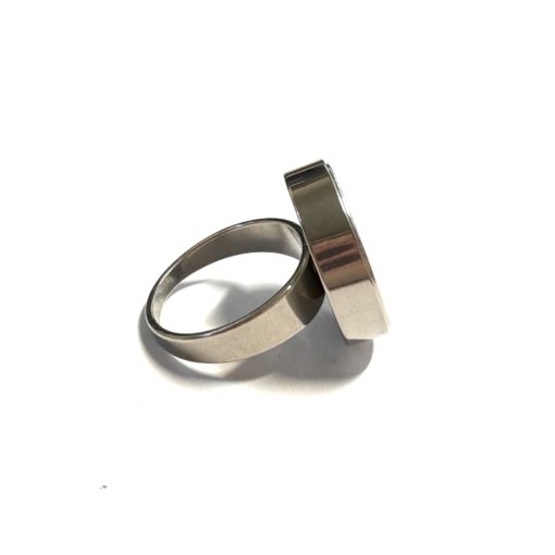 Eleganter Edelstahl Druckknopf Ring für 16mm Druckknopf in verschiedenen Größen