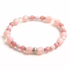 Perlen Armband Altrose Polaris – Gummiband - Handmade
