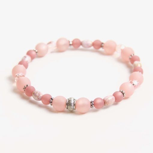 Perlen Armband Altrose Polaris – Gummiband - Handmade