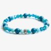 Perlen Armband Meeresprise Türkis – Gummiband - Handmade