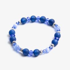 Perlen Armband blaue Polaris Perlen – Gummiband - Handmade