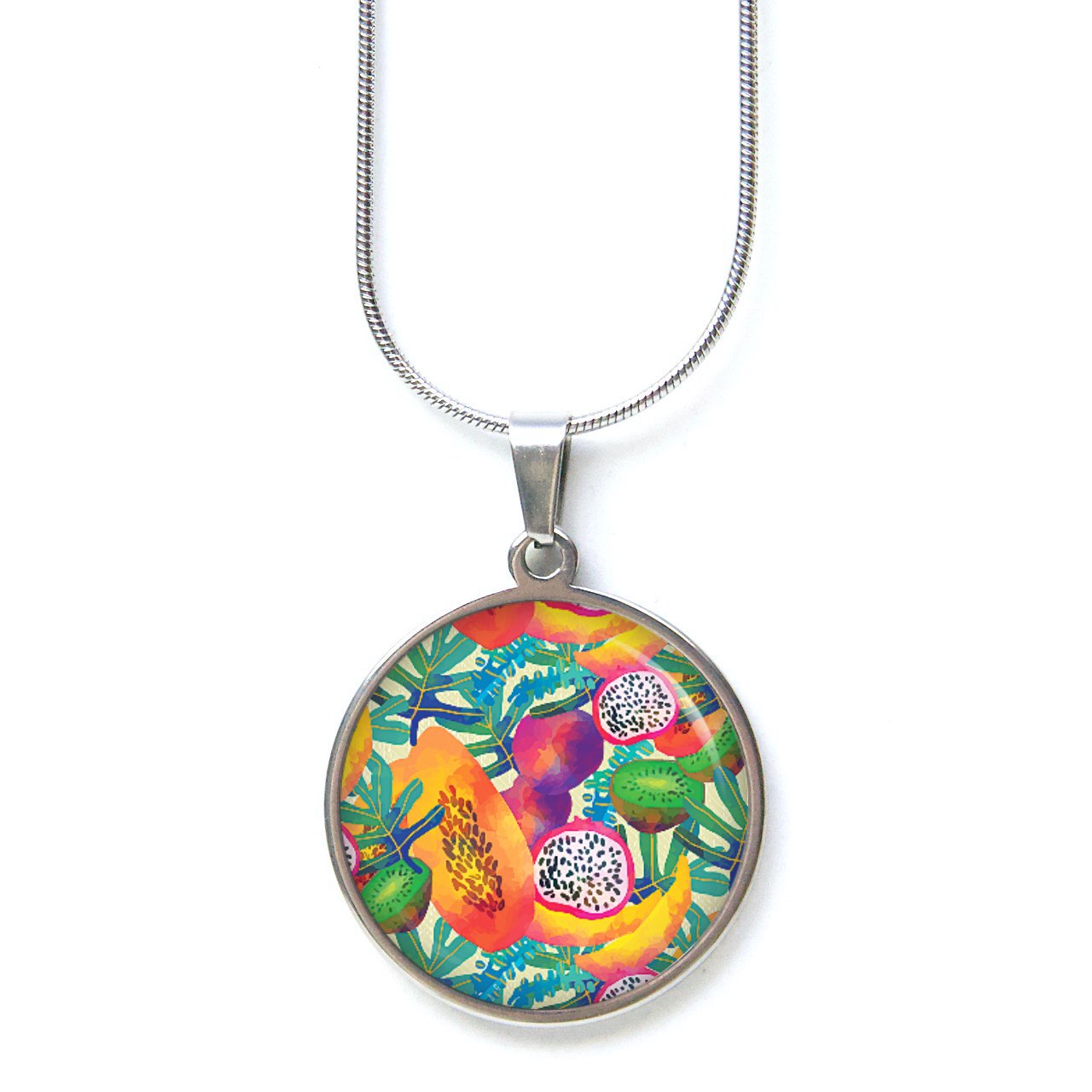 Ohrstecker, Ohrhänger, Clipse & Druckknopf – Motiv Obstkorb Früchte Karibik – Schmuck aus Edelstahl Ohrstecker, Ohrhänger, Clipse & Druckknopf – Motiv Obstkorb Früchte Karibik – Schmuck aus Edelstahl