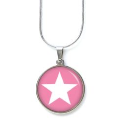 Kette pink weißer Stern