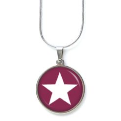 Kette pflaume weißer Stern