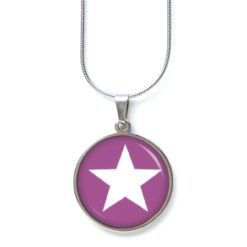 Kette signalviolett weißer Stern