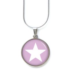 Kette flieder weißer Stern