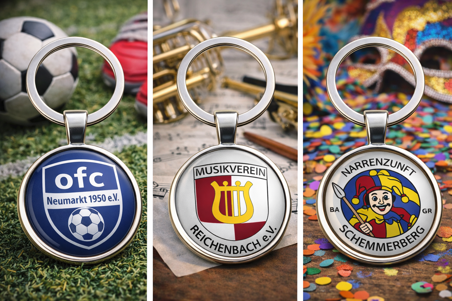 Dein Vereinslogo als Schlüsselanhänger