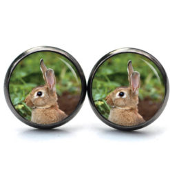 Ohrringe Osterhase Ostern brauner Hase