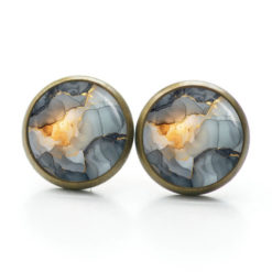 Grau Gold Schmuck Set 