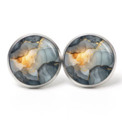 Grau Gold Schmuck Set 