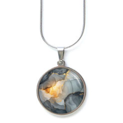 Grau Gold Schmuck Set 