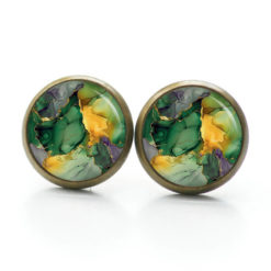 Grün Gold Marmor Schmuck Set