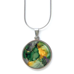 Grün Gold Marmor Schmuck Set