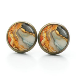 Beige Gold Marmor Schmuck Set