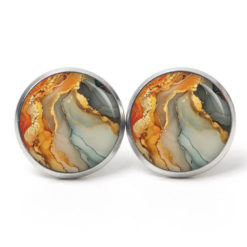 Beige Gold Marmor Schmuck Set