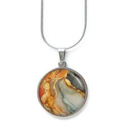 Beige Gold Marmor Schmuck Set