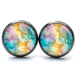 Marmor Schmuck Set Türkis Rosa