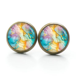 Marmor Schmuck Set Türkis Rosa