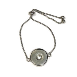 Druckknopf Armband aus Edelstahl für 16 mm Druckknöpfe