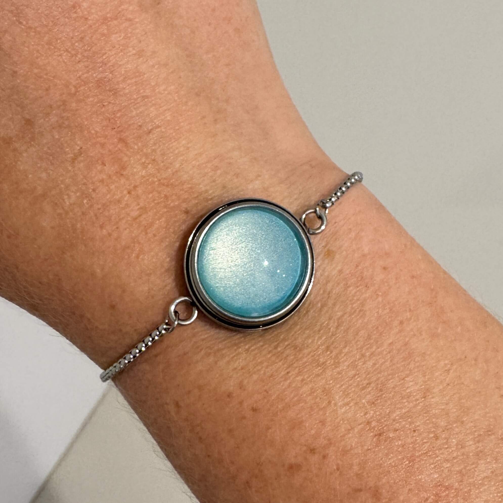Druckknopf Armband aus Edelstahl für 16 mm Druckknöpfe Druckknopf Armband aus Edelstahl für 16 mm Druckknöpfe