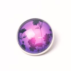 Druckknopf Chunk – Motiv Violette Abendstimmung – 10 & 16 mm