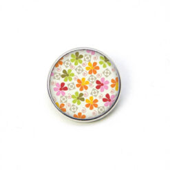 Druckknopf Chunk – Motiv Kleine bunte Blumen – Blumenmeer – 10 & 16 mm