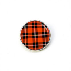 Druckknopf Chunk – Motiv Karo rot schwarz – 10 & 16 mm