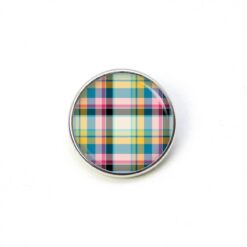 Druckknopf Chunk – Motiv Karo bunt – 10 & 16 mm