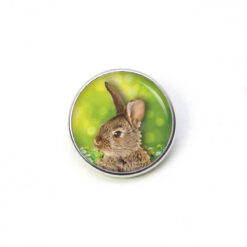 Druckknopf Chunk – Motiv Brauner Osterhase – 10 & 16 mm
