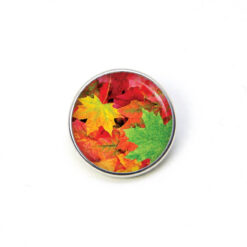 Druckknopf Chunk – Motiv Bunte Herbstblätter – 10 & 16 mm