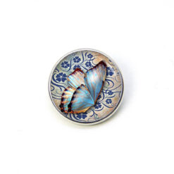 Druckknopf Chunk – Motiv Blauer Schmetterling – 10 & 16 mm