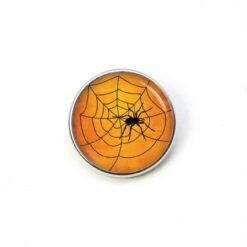 Druckknopf Chunk – Motiv Halloween Spinne im Spinnennetz – 10 & 16 mm