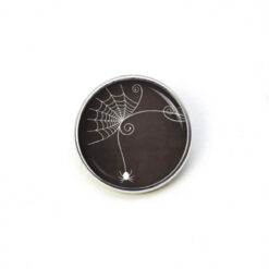 Druckknopf Chunk – Motiv Halloween Spinnennetz grau – 10 & 16 mm