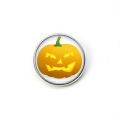 Druckknopf Chunk – Motiv Lustiger Halloween Kürbis – 10 & 16 mm