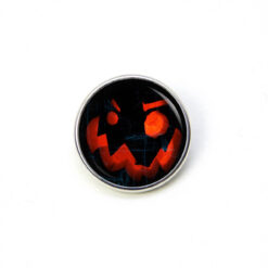 Druckknopf Chunk – Motiv Böser Halloween Kürbis – 10 & 16 mm