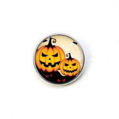 Druckknopf Chunk – Motiv Lachende Halloween Kürbisse – 10 & 16 mm