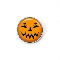 Druckknopf Chunk – Motiv Lustiges Halloween Kürbisgesicht – 10 & 16 mm