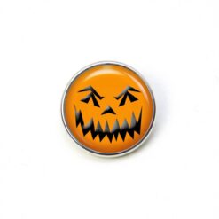 Druckknopf Chunk – Motiv Böses Halloween Kürbisgesicht – 10 & 16 mm