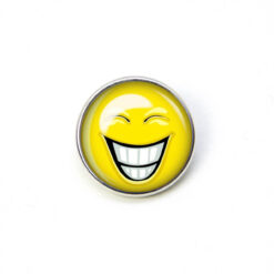 Druckknopf Chunk – Motiv Lachender Smiley – 10 & 16 mm