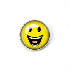 Druckknopf Chunk – Motiv Fröhlicher Smiley – 10 & 16 mm