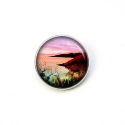 Druckknopf Chunk – Motiv Sonnenaufgang am Meer – 10 & 16 mm