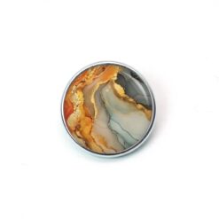 Druckknopf Chunk – Motiv Marmor beige gold – 10 & 16 mm