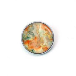 Druckknopf Chunk – Motiv Marmor orange gold – 10 & 16 mm