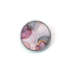 Druckknopf Chunk – Motiv Marmor rosé – 10 & 16 mm
